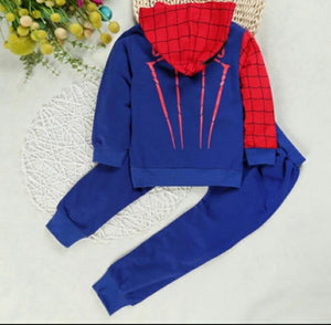 Casual spider man jogger set for boys